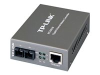TP-Link MC200CM - Convertisseur de média à fibre optique - 1GbE - 1000Base-SX, 1000Base-T - RJ-45 / SC multi-mode - jusqu'à 550 m - 850 nm - pour P/N: TL-MC1400, TL-SG3210XHP-M2 V2.6, TL-SG3452XP V1 MC200CM