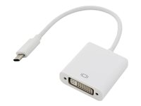 DLH DY-TU2727W - Adaptateur vidéo - 24 pin USB-C mâle pour DVI-I femelle - blanc DY-TU2727W