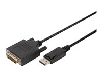 Uniformatic - Câble d'écran - DisplayPort (M) pour DVI-D (M) - 1.8 m - vis moletées - noir 12621