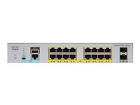 Cisco Catalyst 2960L-SM-16PS - Commutateur - intelligent - 16 x 10/100/1000 + 2 x Gigabit SFP (liaison montante) - Module enfichable - PoE+ (120 W) WS-C2960L-SM-16PS