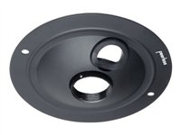 Peerless Round Ceiling Plate ACC 570 - Composant de montage (plaque fourreau plafonnière) - acier laminé à froid - noir ACC570
