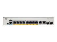 Cisco Catalyst 1000-8P-2G-L - Commutateur - Géré - 4 x 10/100/1000 (PoE+) + 4 x 10/100/1000 + 2 x SFP Gigabit combo (liaison montante) - Montable sur rack - PoE+ (67 W) C1000-8P-2G-L