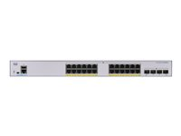 Cisco Business 250 Series CBS250-24P-4G - Commutateur - C3 - intelligent - 24 x 10/100/1000 (PoE+) + 4 x Gigabit SFP - Montable sur rack - PoE+ (195 W) CBS250-24P-4G-EU