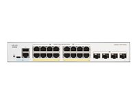 Cisco Catalyst 1300-16P-4X - Commutateur - C3 - Géré - 16 x 10/100/1000 (PoE+) + 4 x Ethernet 10 Go SFP+ - Montable sur rack - PoE+ (120 W) C1300-16P-4X