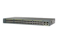 Cisco Catalyst 2960-Plus 48PST-L - Commutateur - Géré - 48 x 10/100 (PoE) + 2 x Gigabit SFP + 2 x 10/100/1000 - Montable sur rack - PoE WS-C2960+48PST-L