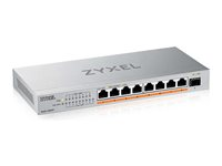 Zyxel XMG-100 Series XMG-108HP - Commutateur - non géré - non géré - 8 x 100/1000/2.5G (PoE++) + 1 x Gigabit SFP / 10 Gigabit SFP+ - de bureau, fixation murale - PoE++ (100 W) XMG-108HP-EU0101F
