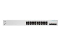 Cisco Business 220 Series CBS220-24T-4X - Commutateur - intelligent - 24 x 10/100/1000 + 4 x SFP+ 10 Go (liaison montante) - Montable sur rack CBS220-24T-4X-EU