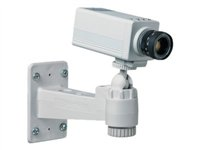 Peerless Security Camera Mount CMR410 - Kit de montage (bras prolongateur, support de fixation, fixation à rotule) - inclinaison et rotation - pour Caméra de sécurité - gris clair - montable au plafond, montable sur mur CMR410