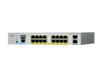 Cisco Catalyst 2960L-16TS-LL - Commutateur - Géré - 16 x 10/100/1000 + 2 x Gigabit SFP (liaison montante) - de bureau, Montable sur rack WS-C2960L-16TS-LL