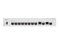 Cisco Business 350 Series CBS350-8S-E-2G - Commutateur - C3 - Géré - 8 x Gigabit SFP + 2 x combo Gigabit Ethernet / SFP Gigabit - Montable sur rack CBS350-8S-E-2G-EU