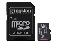 Kingston Industrial - Carte mémoire flash (adaptateur microSDHC - SD inclus(e)) - 16 Go - A1 / Video Class V30 / UHS-I U3 / Class10 - microSDHC UHS-I SDCIT2/16GB