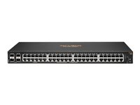 HPE Aruba 6000 48G 4SFP Switch - Commutateur - C3 - Géré - 48 x 10/100/1000 + 4 x Gigabit SFP - flux d'air côte à côte - Montable sur rack - CA 100 - 127 V / 200 - 240 V R8N86A#ABB