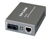 TP-Link MC210CS - Convertisseur de média à fibre optique - 1GbE - 1000Base-FX, 1000Base-T - RJ-45 / mode unique SC - jusqu'à 15 km - 1310 nm - pour P/N: TL-MC1400, TL-SG3210XHP-M2 V2.6, TL-SG3452XP V1 MC210CS