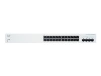 Cisco Business 220 Series CBS220-24T-4G - Commutateur - intelligent - 24 x 10/100/1000 + 4 x Gigabit SFP (liaison montante) - Montable sur rack CBS220-24T-4G-EU