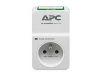 APC Essential Surgearrest PM1WU2 - Protection contre les surtensions - CA 230 V - connecteurs de sortie : 1 - France - blanc PM1WU2-FR