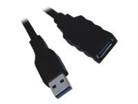 MCL - Rallonge de câble USB - USB type A (M) pour USB type A (F) - USB 3.0 - 3 m - noir MC923AMF-3M/N