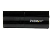 StarTech.com Carte son USB - Adaptateur audio 3,5 mm - Carte son externe - Noir - Carte son externe (ICUSBAUDIOB) - Carte son - stéreo - USB 2.0 - pour P/N: MU15MMS, MU6MMS, TB33A1C ICUSBAUDIOB