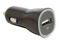 C2G - Adaptateur d'alimentation pour voiture - 2.4 A (USB) - noir 80920