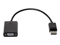 HP DisplayPort to VGA Adapter - Convertisseur vidéo - DisplayPort - VGA - pour Elite t655; Portable 15u G4, 17 G4, 8470; Pro 260 G9, t550; Workstation Z4 G5, Z6 G5 F7W97AA
