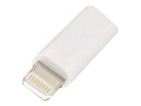 DLH - Adaptateur Lightning - Micro-USB de type B femelle pour Lightning mâle - blanc DY-TU1601