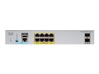 Cisco Catalyst 2960CX-8PC-L - Commutateur - Géré - 8 x 10/100/1000 (PoE+) + 2 x SFP + 2 x 10/100/1000 - de bureau, Montable sur rack, Montage sur rail DIN, fixation murale - PoE+ (124 W) WS-C2960CX-8PC-L
