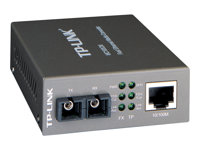 TP-Link MC100CM - Convertisseur de média à fibre optique - 100Mb LAN - 10Base-T, 100Base-FX, 100Base-TX - RJ-45 / SC multi-mode - jusqu'à 2 km - 1310 nm MC100CM