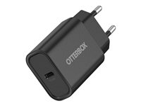 OtterBox - Adaptateur secteur - 20 Watt - PD (24 pin USB-C) - noir 78-81338
