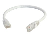 C2G Cat5e Booted Unshielded (UTP) Network Patch Cable - Cordon de raccordement - RJ-45 (M) pour RJ-45 (M) - 1.5 m - UTP - CAT 5e - moulé, sans crochet, bloqué - blanc 83262