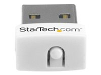 StarTech.com USB 150Mbps Mini Wireless N Network Adapter - 802.11n/g 1T1R USB WiFi Adapter - White USB Wireless Adapter - Wireless NIC (USB150WN1X1W) - Adaptateur réseau - USB 2.0 - 802.11b/g/n - blanc USB150WN1X1W