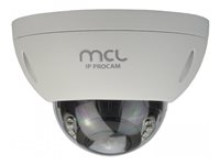 MCL - Caméra de surveillance réseau - dôme - extérieur, intérieur - couleur - 2 MP - 2592 x 1944 - Focale fixe - Ethernet 10Base-T/100Base-T - AVI, MJPEG, H.264, H.265, H.265+, H.264+ - CC 12 V / PoE SV2B99AIPPCAMD201