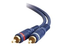 C2G Velocity - Câble audio - audio composite - RCA mâle pour RCA mâle - 1 m - double paire torsadée blindée 80211