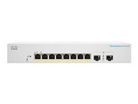 Cisco Business 220 Series CBS220-8FP-E-2G - Commutateur - intelligent - 8 x 10/100/1000 (PoE+) + 2 x Gigabit SFP (liaison montante) - Montable sur rack - PoE+ (130 W) CBS220-8FP-E-2G-EU