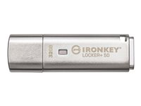 Kingston IronKey Locker+ 50 - Clé USB - chiffré - 32 Go - USB 3.2 Gen 1 IKLP50/32GB