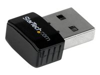 StarTech.com Mini adaptateur USB 2.0 réseau sans fil N 300Mb/s et 2,4GHz - Clé USB WiFi 802.11n 2T2R - Carte réseau sans fil N - Noir - Adaptateur réseau - USB 2.0 - 802.11b/g/n - noir USB300WN2X2C