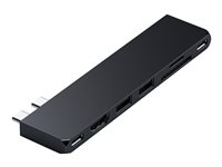 Satechi Pro Hub Slim - Station d'accueil - USB-C x 2 - HDMI - pour Apple MacBook Air (Fin 2018, Fin 2020, Mi-2019, Mi-2022); MacBook Pro ST-HUCPHSD