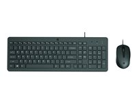 HP 150 - Ensemble clavier et souris - USB - noir - pour HP 21, 22, 24, 27; Pavilion 13, 14, 15, 24, 27, TP01 240J7AA
