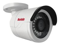 Bolide BN8035/NDAA - Caméra de surveillance réseau - puce - extérieur, intérieur - résistant aux intempéries - couleur (Jour et nuit) - 5 MP - 2592 x 1520 - montage M12 - Focale fixe - LAN 10/100 - H.264, H.265 - CC 12 V / PoE BN8035/NDAA