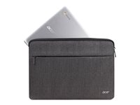 Acer Protective Sleeve - Housse d'ordinateur portable - 14" - gris foncé deux tons - pour Aspire 1; Chromebook 314; 514; Chromebook Spin 514; 713; Spin 1; 5; Swift 3; TravelMate P2 NP.BAG1A.294
