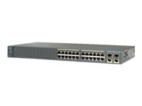 Cisco Catalyst 2960-Plus 24LC-S - Commutateur - Géré - 24 x 10/100 + 2 x SFP Gigabit combiné - Montable sur rack - PoE (123 W) WS-C2960+24LC-S