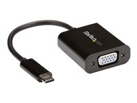 StarTech.com USB-C to VGA Adapter - Black - 1080p - Video Converter For Your MacBook Pro - USB C to VGA Display Dongle (CDP2VGA) - Adaptateur USB / VGA - 24 pin USB-C (M) pour HD-15 (VGA) (F) - USB 3.1 Gen 1 / Thunderbolt 3 - 18 cm - alimentation USB, support 1920 x 1200 (WUXGA) - noir - pour P/N: BNDTB10GI, BNDTB210GSFP, BNDTB410GSFP, BNDTB4M2E1, BNDTBUSB3142, TB4CDOCK CDP2VGA