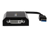 StarTech.com Adaptateur vidéo multi-écrans USB 3.0 vers DVI-I ou VGA - Carte graphique externe - Mâle / Femelle - 2048x1152 - Adaptateur USB/DVI - USB type A (M) pour DVI-I (F) - USB 3.0 - 15.2 cm - support 2 048 x 1 152 - noir - pour P/N: DVIDDMM10, DVIDDMM6, DVIDSMM10, DVIMM6, DVISPL1DD, HDDVIMM3, HDMIDVIMM10, HDMIDVIMM6 USB32DVIPRO