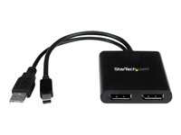 StarTech.com Splitter multi-écrans Mini DisplayPort vers 2x DisplayPort - Hub MST à 2 ports - Répartiteur Mini DP 1.2 vers 2x DP - Répartiteur video - 2 x DisplayPort - de bureau MSTMDP122DP