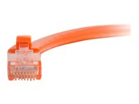 C2G Cat5e Booted Unshielded (UTP) Network Patch Cable - Cordon de raccordement - RJ-45 (M) pour RJ-45 (M) - 1.5 m - UTP - CAT 5e - moulé, sans crochet, bloqué - orange 83604