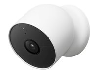 Google Nest Cam - Caméra de surveillance réseau - extérieur, intérieur - résistant aux intempéries - couleur (Jour et nuit) - 2 MP - 1920 x 1080 - 1080p - audio - sans fil - Wi-Fi - H.264 GA01317-FR