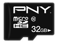 PNY Performance Plus - Carte mémoire flash (adaptateur microSDHC - SD inclus(e)) - 32 Go - Class 10 - micro SDHC PNYMICROSDPP32GO
