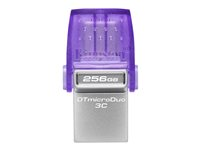 Kingston DataTraveler microDuo 3C - Clé USB - 256 Go - USB 3.2 Gen 1 / USB-C DTDUO3CG3/256GB