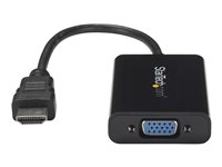 StarTech.com Câble adaptateur HDMI vers VGA avec audio - Convertisseur vidéo HDMI vers HD15 - Mâle / Femelle - 1920x1080 - Noir - Adaptateur vidéo - HDMI mâle pour HD-15 (VGA), jack mini, Micro-USB de type B femelle - 25 cm - noir - support 1080p, actif - pour P/N: DK30CH2DEP, DK30CH2DEPUE, MST30C2DPPD HD2VGAA2