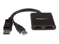 StarTech.com Splitter multi-écrans DisplayPort vers 2x DisplayPort - Hub MST à 2 ports - Répartiteur DP 1.2 vers 2x DP - Répartiteur video - 2 x DisplayPort - de bureau - pour P/N: SV231DPU34K MSTDP122DP