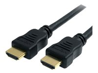 StarTech.com Câble HDMI haute vitesse Ultra HD 4K x 2K avec Ethernet de 2m - Cordon HDMI vers HDMI - Mâle / Mâle - Noir - Plaqués or - Câble HDMI avec Ethernet - HDMI mâle pour HDMI mâle - 2 m - noir HDMM2MHS